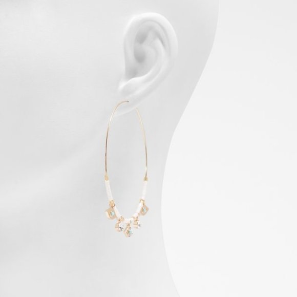 2 for $20 Aldo | Boho evil eye gold hoop earring NWT - Picture 5 of 5